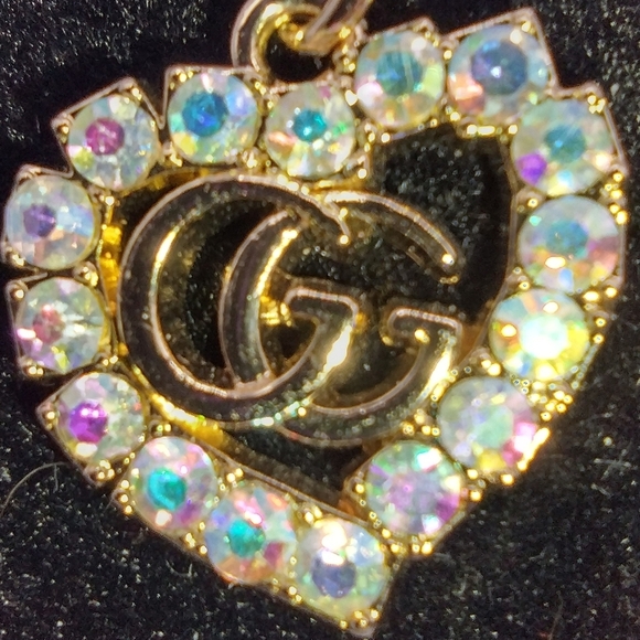 Gucci AB Goldtone Heart Zipper Pull w/ .925 Chain - Picture 8 of 8